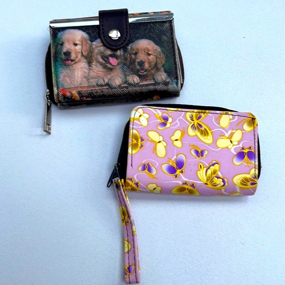 Dog Wallet & Butterfly Key Chain Wallet - Picture 2 of 12